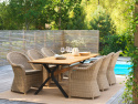 Mark / Paulina matgrupp - teak/beige