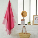 Fouta Honeycomb strandhandduk - fuchsia