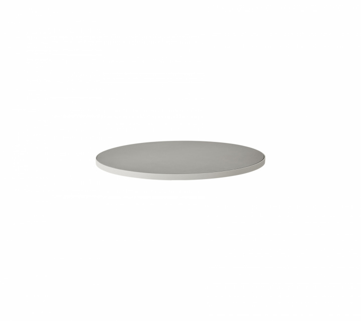 Go bordsskiva Ø 75 cm - white/light grey i gruppen Utemöbler / Material / Aluminiummöbler / Övrigt - Aluminiummöbler hos Sommarboden i Höllviken AB (P072AWTII)