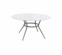 Bordsskiva Ø 144 cm - travertine look ceramic