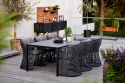 Bordsskiva 200x100 cm - nero black keramik