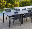 Bordsskiva 200x100 cm - nero black keramik