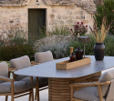 Bordsskiva 300x130 cm - taupe keramik