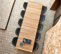 Bordsskiva 120-320x100 cm extension - teak