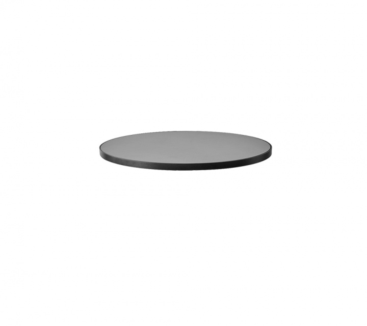 Bordsskiva Ø 75 cm - lava grey m/light grey keramik i gruppen Utemöbler / Bord / Soffbord & Sidobord hos Sommarboden i Höllviken AB (P75ALTII)