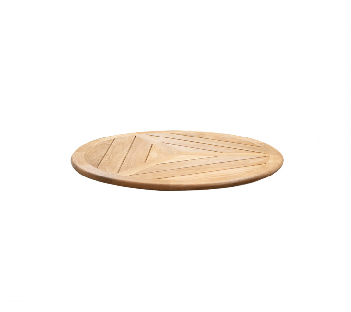 Bordsskiva Ø 80 cm - teak i gruppen Utemöbler / Bord / Soffbord & Sidobord hos Sommarboden i Höllviken AB (P80GT)