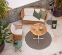 Bordsskiva Ø 80 cm - teak