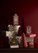 Andina Honeycomb dekoration - ruby