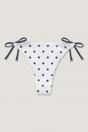 Polka Dot Iliana bikinitrosa, vändbar - white/navy