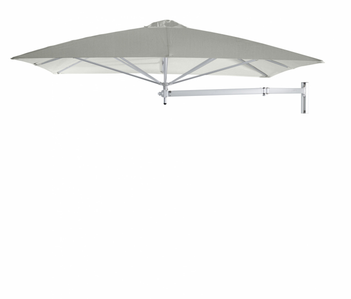 Paraflex Wall Parasoll, square, 230 cm, Neo arm Alu - Grey i gruppen Utemöbler / Solskydd / Parasoller hos Sommarboden i Höllviken AB (PFWALL230NEO-GREY)