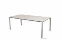 Pure matbord 200x100 H73 cm - light grey/flera bordsskivor