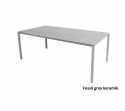 Pure matbord 200x100 H73 cm - taupe/flera bordsskivor