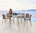 Pure matbord 280x100 H73 cm - taupe/flera bordsskivor