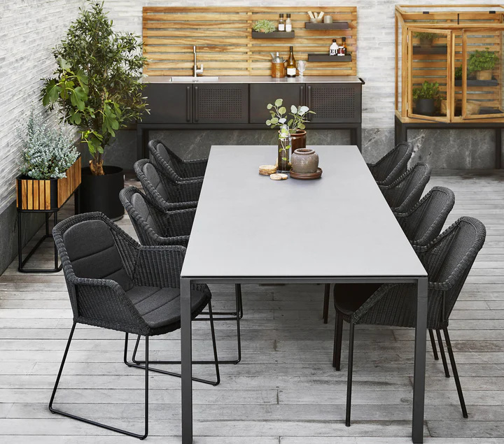 Pure matbord 280x100 cm - flera färger i gruppen Utemöbler / Material / Aluminiummöbler / Matbord - Aluminiummöbler hos Sommarboden i Höllviken AB (Pure-matbord-280x100cm)