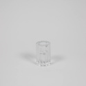 Una glasljusstake H8 cm - clear