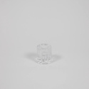 Una glasljusstake H6 cm - clear