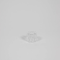 Una glasljusstake H4 cm - clear