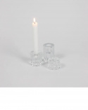 Una glasljusstake H4 cm - clear