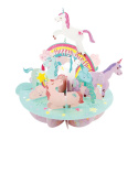 Birthday Unicorn piruett-kort