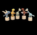 Dinosarie-figurer med tryckknapp, 1 st - mixade modeller
