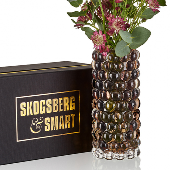 Hurricane Boule vas - tobacco i gruppen Inredning / Dekoration / Vaser hos Sommarboden i Höllviken AB (SSHURRBOULEVAS005)