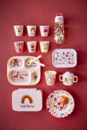Stainless steel lunchbox ABC - pink
