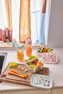 Stainless steel lunchbox ABC - pink