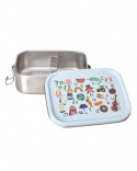 Stainless steel lunchbox ABC - blue