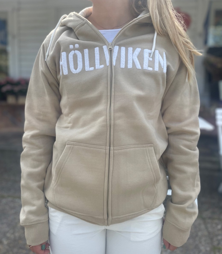 Höllviken hoodie dam - khaki i gruppen Inredning / Textilier / Kläder & Accessoarer hos Sommarboden i Höllviken AB (SW2001-k)
