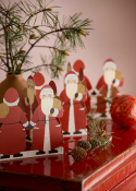 Jultomte bordsgirlang 70 cm - ruby