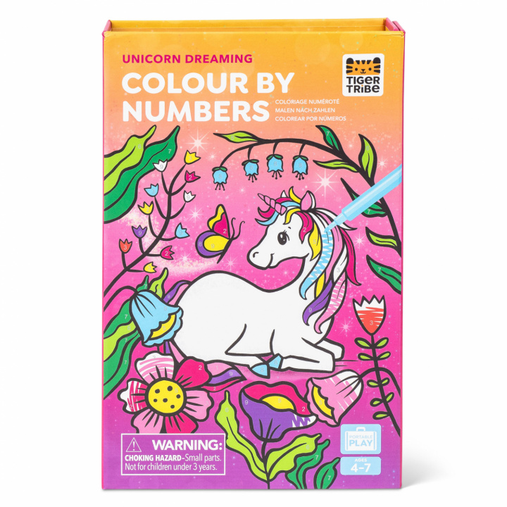 Colour by Numbers pyssel-set - Unicorn Dreaming i gruppen Inredning / Barnrummet / Leksaker / Pussel & Pyssel hos Sommarboden i Höllviken AB (TT-6-0352)