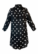 Sophia strandskjorta - polkadot black