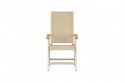 Panama positionsstol 2-pack - beige/teak