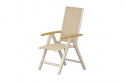 Panama positionsstol 2-pack - beige/teak