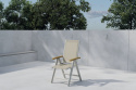 Panama positionsstol 2-pack - beige/teak