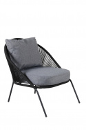 Lindos loungefåtölj 2-pack - black/black