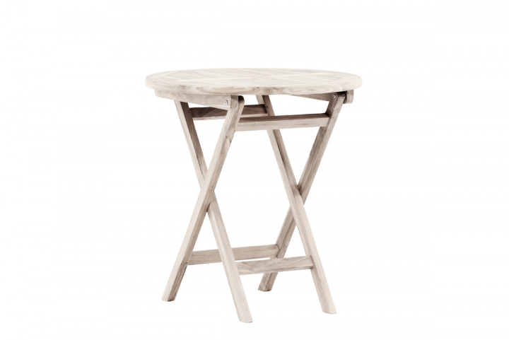 Kenya cafébord Ø 70 cm - whitewash i gruppen Utemöbler / Bord / Matbord hos Sommarboden i Höllviken AB (VD-9521-130)