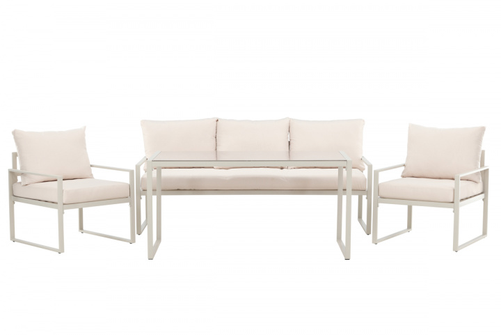 Catania soffgrupp - beige/beige i gruppen Utemöbler / Loungemöbler / Loungegrupper / Färdiga paket hos Sommarboden i Höllviken AB (VD-9784-222)