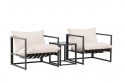 Messina loungegrupp - black/beige