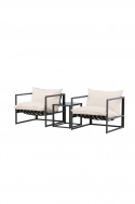 Messina loungegrupp - black/beige