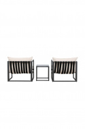 Messina loungegrupp - black/beige