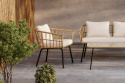 Ortigia soffgrupp - black/nature rattan