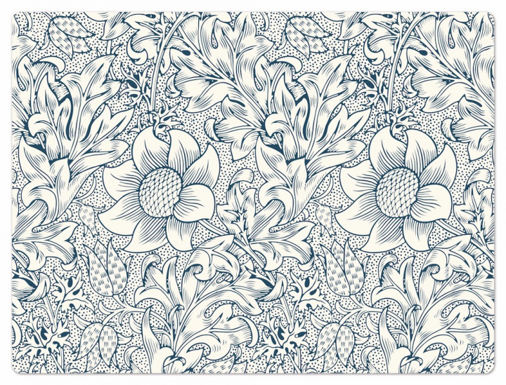Fritillary bordstablett 40x30 cm - blue i gruppen Inredning / Kök & Servering / Servering & Servetter hos Sommarboden i Höllviken AB (WM4030-330)