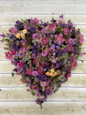 Hjärta begravning, XL - blandade blommor