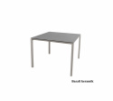 Pure matbord 100x100 cm - taupe/flera bordsskivor